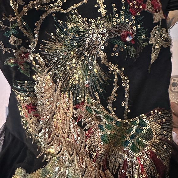 Chi-Chi Strapless Peacock Dress  Modcloth - Picture 2 of 3